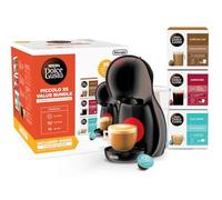 NESCAFÉ Dolce Gusto EDG210.B Piccolo XS Manual Coffee Machine Black by DeLonghi - Value Bundle