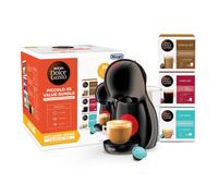 NESCAFÉ Dolce Gusto EDG210.B Piccolo XS Manual Coffee Machine Black by DeLonghi - Value Bundle