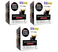 Nescafé Dolce Gusto Espresso Intenso Decaf/Decaffeinated Coffee Pods, Pack of 3 (Total 48 Pods)