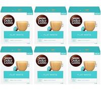 NESCAFÉ DOLCE GUSTO Flat White Blend Coffee Pods x16 (Pack of 6, Total 96 Pods) - Sold by Bargain Hub