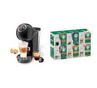 NESCAFÉ DOLCE GUSTO Genio S Plus Automatic Coffee Machine Black Starter Kit, Including 6 boxes of STARBUCKS Mixed Cup Coffee Pods