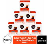 Nescafe Dolce Gusto Lungo Coffee Pods, Decaffeinato - 96 Servings