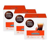 NESCAFÉ Dolce Gusto Lungo Decaffeinated, Pack of 3 (Total 48 Capsules, 48 servings)