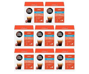 NESCAFÉ DOLCE GUSTO Lungo Decaffeinated Coffee Pods (Pack of 8, Total 128 Decaf Capsules)