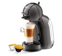 NESCAFÉ DOLCE GUSTO Mini Me Von Krups KP1238 Small Automatic Capsule Coffee Machine, Hot and Cold Drinks, 15 Bar Pressure, 0.8 Litre Water Tank, Eco Mode, Black/Anthracite, KP1238