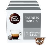NESCAFÉ Dolce Gusto Ristretto Barista Coffee Pods - total of 48 Espresso Barista Coffee Capsules - Dark Roasted-Intensity 9 (3 Packs)
