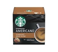 Starbucks Americano House Caffeinated Ground Coffee Pods Box Americano 8.5 g Pack of 12