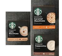 Starbucks Caffeinated Ground Coffee Pods Box Cappuccino 10 g Pack of 12