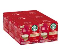 NESCAFE DOLCE GUSTO Starbucks Toffee Nut Latte Coffee Pods x12 (Pack of 6, Total 72 Pods)