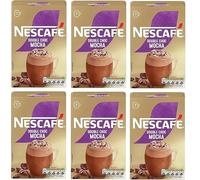NESCAFÉ Double Choc Mocha Instant Coffee Sachets, Chocolatey and Frothy, 7 Sachets per Pack, 12 Packs, total 84 sachets