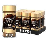 NESCAFÉ Espresso Instant Coffee, 100 Percent Arabica Rich Crema Premium Instant Espresso Coffee, 190g (Pack of 6)