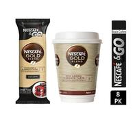 Nescafe & Go Gold Blend Black Coffee Foil-sealed Cup for Drinks Machine Ref 12033810 - Pack 8