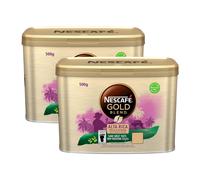 Nescafe Gold Blend Alta Rica Instant Coffee 500g Tin (Pack of 2) - Intense Dark Roast