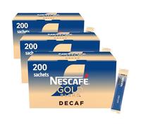NESCAFÉ Gold Blend Decaf Instant Coffee Sachets - 200 x 1.8 g Sticks (Pack of 3)