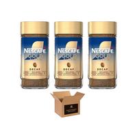 Nescafe Gold Blend Decaf Instant Coffee - Smooth Rich Aroma with Golden Roasted Arabica Beans | Premium Decaffeinated, Low Caffeine Drink | Responsibly Sourced | (Gold Blend Decaf-95g-Pack 3)