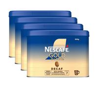 Nescafe Gold Blend Decaff Instant Coffee Granules 500g (Pack of 4) - Premium Decaffeinated