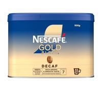 NESCAFÉ GOLD Blend Decaffeinated Coffee, 500g | Medium roast, arabica robusta beans, golden roasted, 280 servings, fat free, vegetarian, no artificial colours or flavours