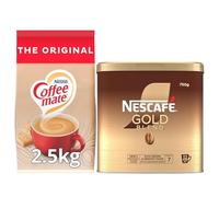 NESCAFÉ Gold Blend Instant Coffee 750g Tin & Coffee-Mate Original Powdered Creamer 2.5kg | Bundle Pack | Arabica & Robusta Blend