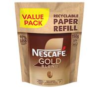 NESCAFÉ Gold Blend Refill 150g | 5 Packs | 416 Cups | Rich and Smooth Coffee | Premium Quality Instant Coffee for a Perfect Cup