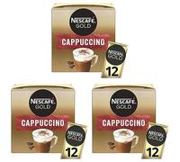 Nescafé Gold Cappuccino Sachets - 12 Cups (Pack of 3)