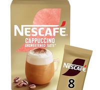 NESCAFÉ Cappuccino Unsweetened Taste Instant Coffee 8 x 14.2g Sachets, 100% Responsibly Sourced Coffee