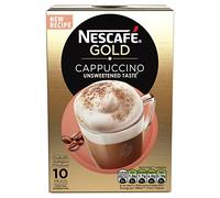 Nescafé Gold Cappuccino Unsweetened Taste Coffee, 8 Sachets (Pack of 6, Total 48 units)