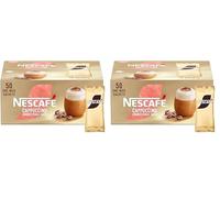 NESCAFÉ Gold Cappuccino Unsweetened Taste Instant Coffee Sachets - 50 x 14.2g (Pack of 2)