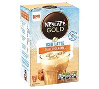Nescafé Gold Iced Salted Caramel Latte Instant Coffee Sachets 7 Sachets, (Pack of 6, Total 42 Sachets)