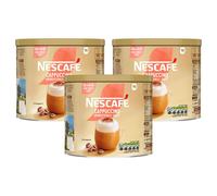 Nescafe Gold Instant Coffee Granules 1kg Unsweetened Cappuccino (Pack of 3)