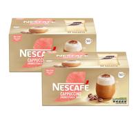 Nescafe Gold Instant Coffee Sachets 50 Unsweetened Cappuccino (Pack of 2)