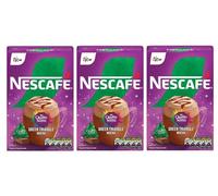 NESCAFÉ Green Triangle Mocha Instant Coffee Sachets x7 (Pack of 3, Total 21 Drinks) - Hazelnut & Chocolate Flavour Instant Coffee Inspired by Quality Street