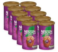 NESCAFÉ Green Triangle Mocha Instant Coffee Tin, 260g (Pack of 10) - Multiserve Frothy Instant Coffee Inspired by Quality Street - Hazelnut & Chocolate Flavour - 2600g Total
