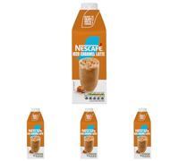 NESCAFÉ Iced Coffee Caramel Flavour Latte 750ml (Pack of 4)