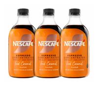 Nescafe Iced Coffee Espresso Concentrated Caramel Flavour 500ml (Pack of 3) - 16 Servings Each