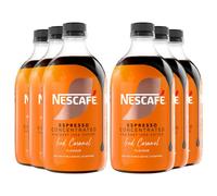 Nescafe Iced Coffee Espresso Concentrated Caramel Flavour 500ml (Pack of 6) - 16 Servings Each