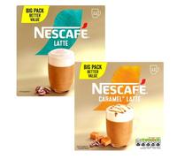 Nescafé Instant Coffee 24 Sachets - Latte & Caramel Latte Variety Pack