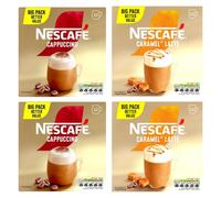 Nescafé Instant Coffee 48 Sachets - Cappuccino & Caramel Latte Variety Pack
