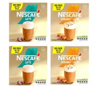 Nescafé Instant Coffee 48 Sachets - Latte & Caramel Latte Variety Pack