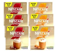 Nescafé Instant Coffee 72 Sachets - Cappuccino & Caramel Latte Variety Pack