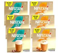 Nescafé Instant Coffee 72 Sachets - Latte & Caramel Latte Variety Pack