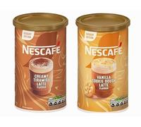 NESCAFÉ Instant Coffee Dessert Edition Latte Collection Variety Pack Tins (Pack of 2) Flavours - Creamy Tiramisu & Vanilla Cookie Dough Latte (Total 520g)