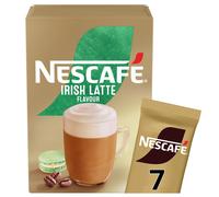 NESCAFÉ Irish Latte Instant Coffee 7 Sachets, 100percent Responsibly Sourced Coffee Pack of 1