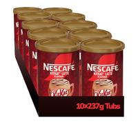 NESCAFÉ KitKat Latte Instant Coffee Tin, 273g (Pack of 10) - Multiserve Frothy Instant Coffee Inspired by KitKat - Chocolatey & Creamy Latte - 2730g Total