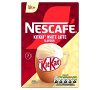 NESCAFÉ KitKat White Flavour Latte 7x20g sachets, 100% Responsibly Sourced Coffee (1 pack)