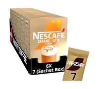 NESCAFÉ LATTE Caramel Instant Coffee Sachets x7 (Pack of 6, Total 42 Sachets)
