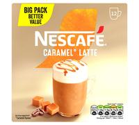 NESCAFÉ Latte Caramel Instant Gold Coffee 12 x 17g Sachets, 100