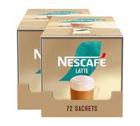 Nescafe Latte Instant Coffee Sachets 72 Pack (Pack of 2) - Creamy Frothy Drink
