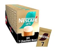 NESCAFÉ LATTE Instant Coffee Sachets x7 (Pack of 6, Total 42 Sachets)