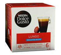 NESCAFÉ Dolce Gusto Decaffeinated Ground Coffee Pods Box Lungo 7 g Pack of 6