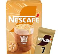 NESCAFÉ Nescafe Vanilla Cookie Dough Latte 7 x 19.5g Sachets, 100% Responsibly Sourced Coffee